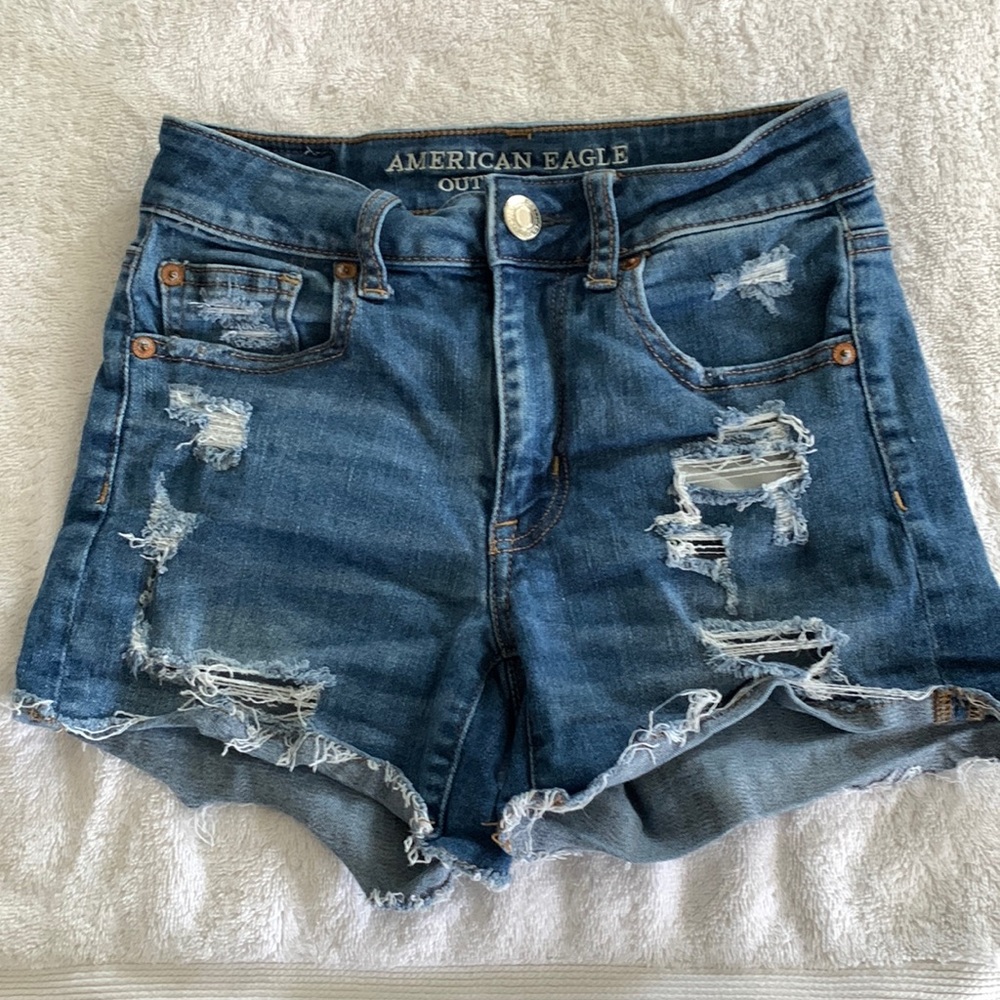 American Eagle Hi rise shortie size 0